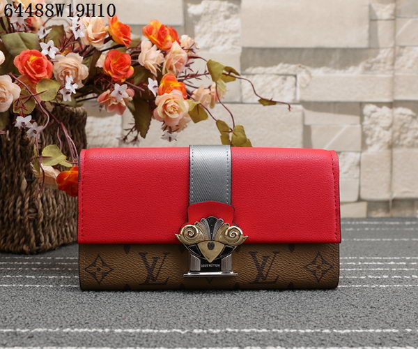 Louis Vuitton Monogram Reverse Canvas SARAH WALLET M64488 Red