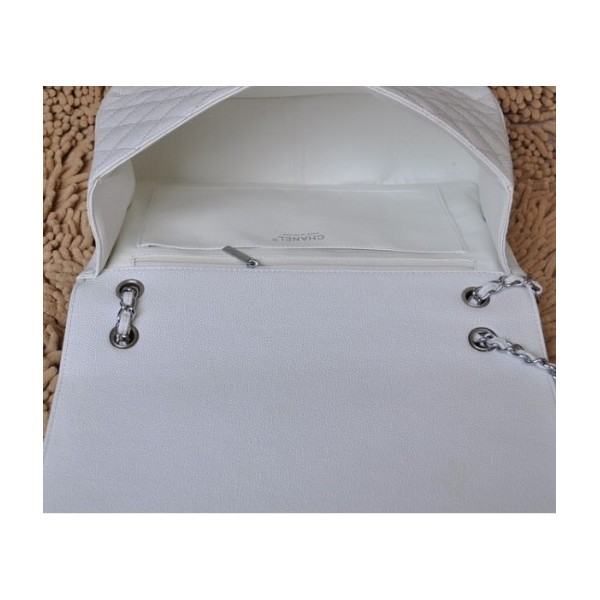 Bianco Chanel A47600 Flap Borse In Pelle Fiore Con Hardware Arge