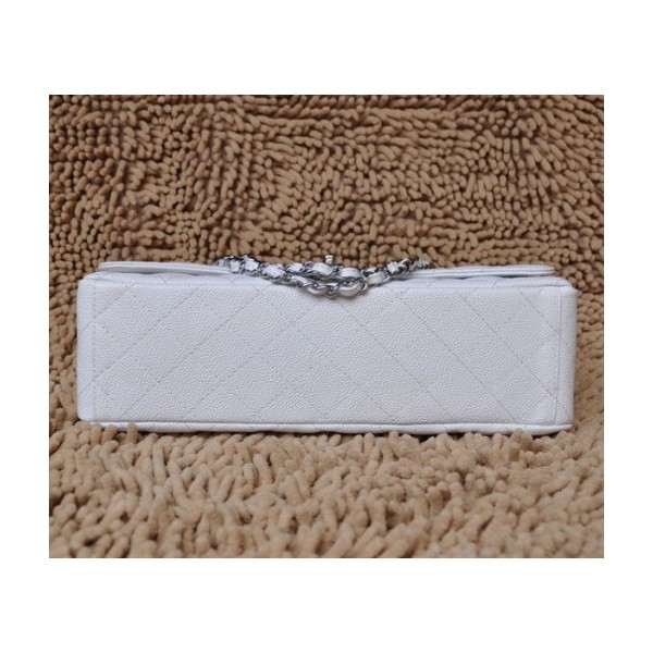 Bianco Chanel A47600 Flap Borse In Pelle Fiore Con Hardware Arge