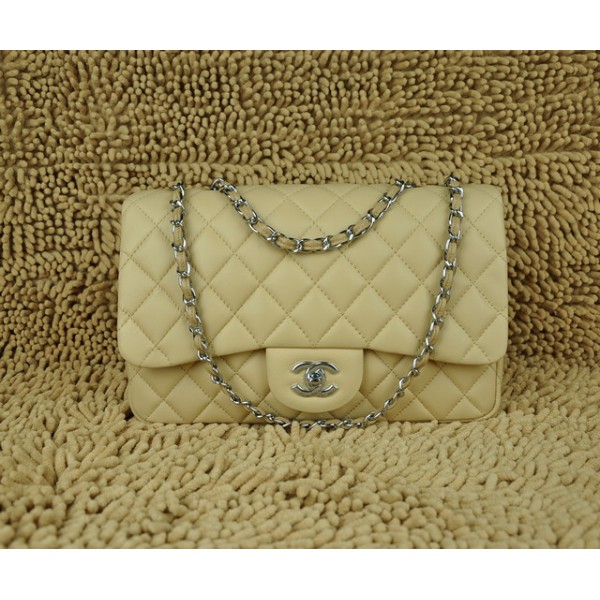 Borse Chanel A28600 Flap Jumbo Agnello Albicocche Con Silver Hw