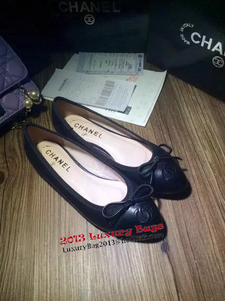 Chanel Sheepskin Ballerina CH1096LJD Black
