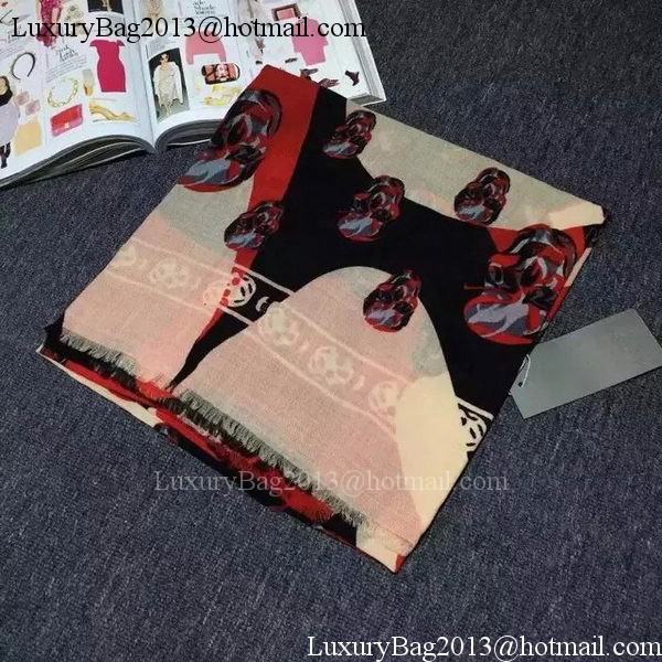 Alexander McQueen Scarf Cashmere MCQ12 Red