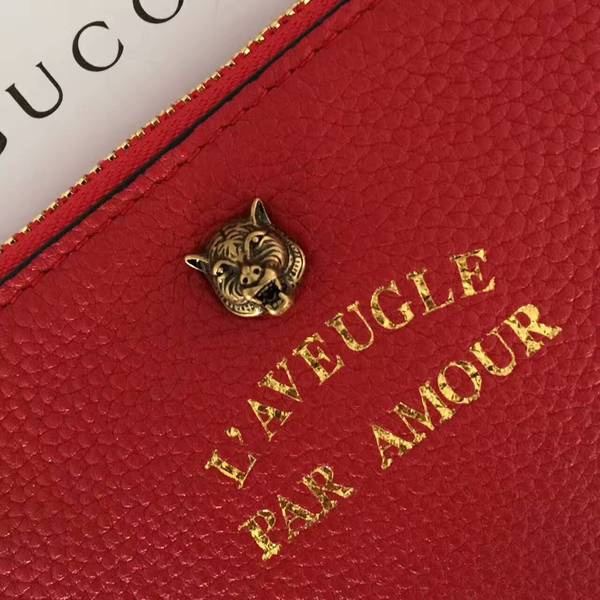 Gucci Lichee Pattern Clutches 429009 Red