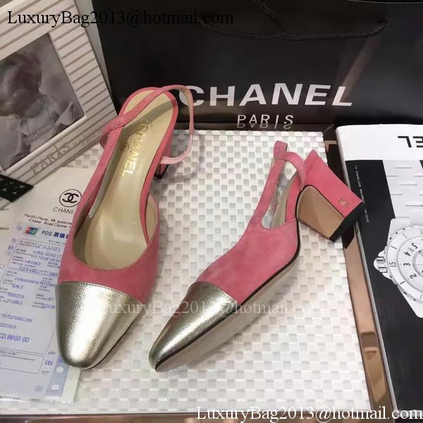Chanel 60mm Leather Pump CH2077 Pink
