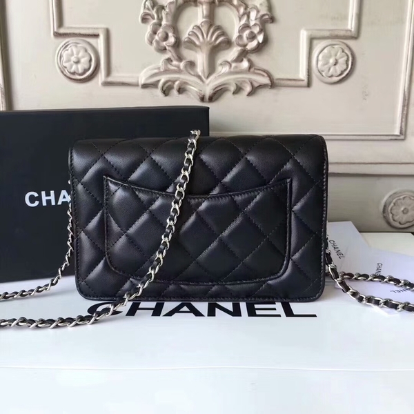 Chanel Camellia Flap Shoulder Bag Sheepskin Leather 88215C