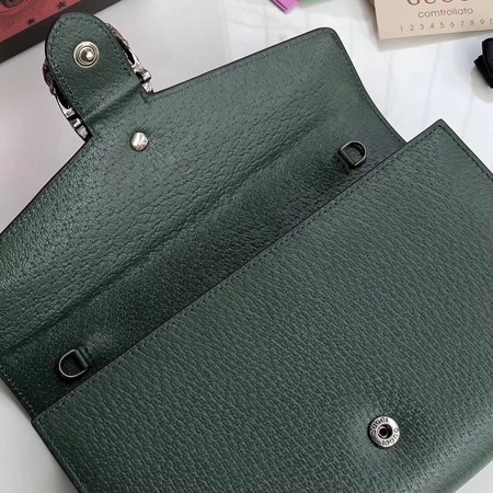 Gucci Calfskin Leather Shoulder Bag 481377 Green