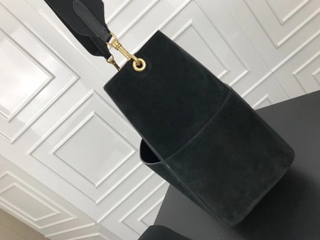 Celine SEAU SANGLE Cabas Bags Original Nubuck Leather 3369 Black