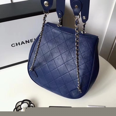Chanel Backpack Original Cannage Patterns 5697 Blue