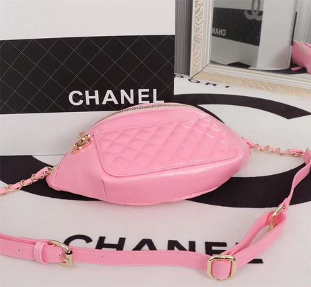 Chanel Sheepskin Leather Waist Bag 94103 pink