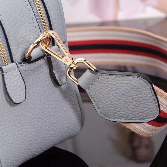 Prada Calfskin Leather Shoulder Bag 1BH082 Light blue