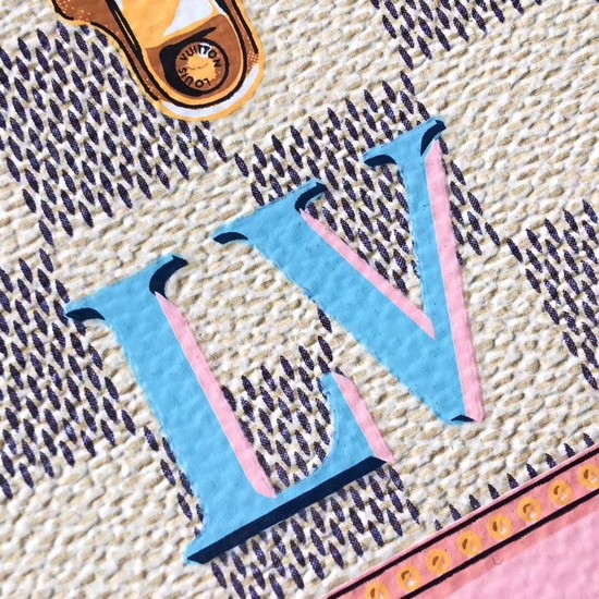 Louis Vuitton Pochette Weekend original Damier Azur Canvas N60108
