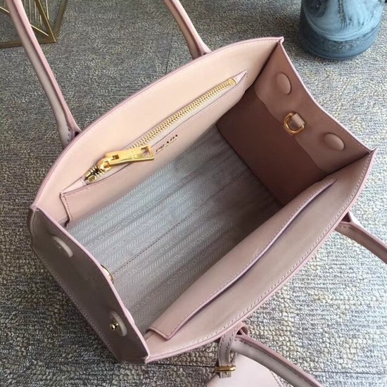 Prada Bibliotheque Handbag in Calf Leather 1BA156 Pink