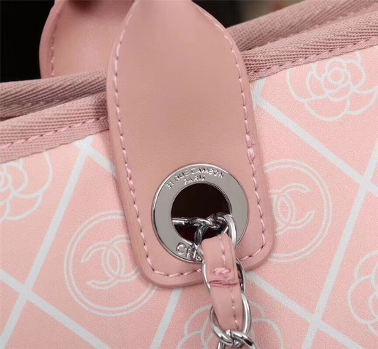 Chanel Cowhide Tote Bag 7180 pink