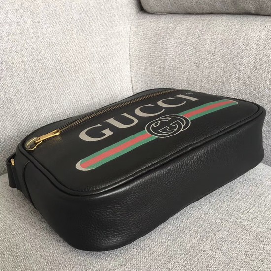 Gucci Print shoulder bag 523589 black