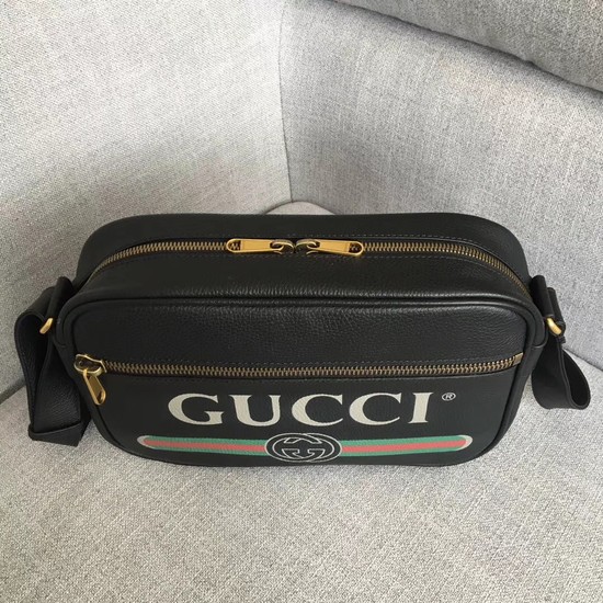 Gucci Print shoulder bag 523589 black