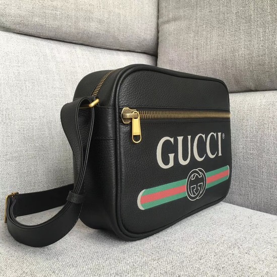 Gucci Print shoulder bag 523589 black