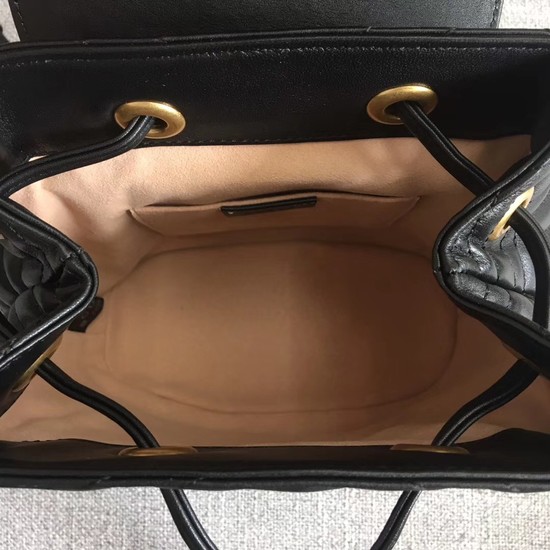 Gucci GG Marmont matelasse backpack 528129 Black