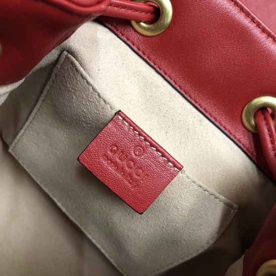 Gucci GG Marmont matelasse backpack 528129 red
