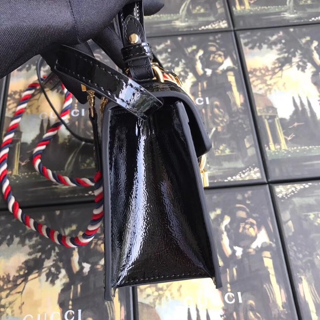 Gucci Sylvie GG velvet mini bag 470270 black