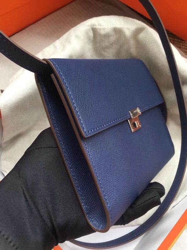 Hermes Clutch Epsom calfskin H0589 grey