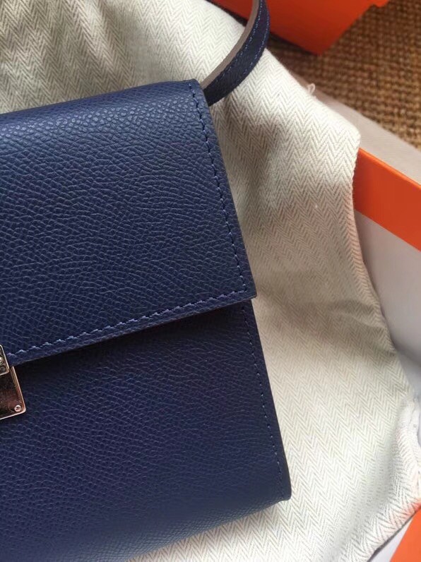 Hermes Clutch Epsom calfskin H0589 grey