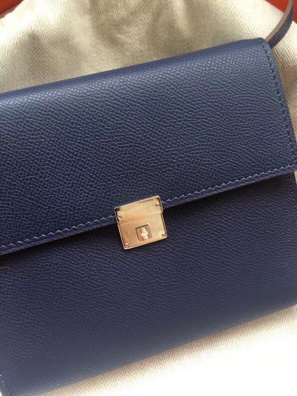 Hermes Clutch Epsom calfskin H0589 grey