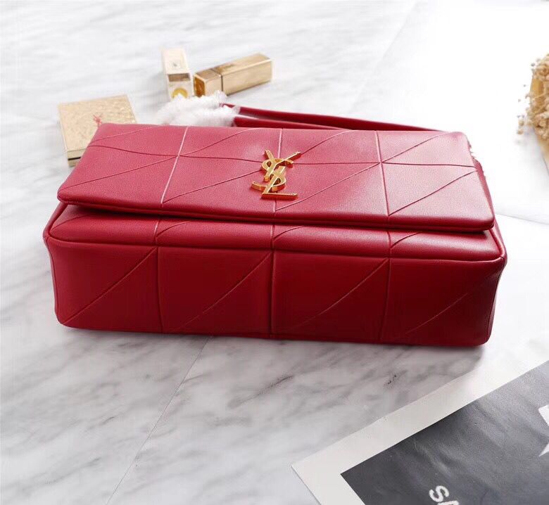 SAINT LAURENT Jamie monogram leather shoulder bag 2833 red