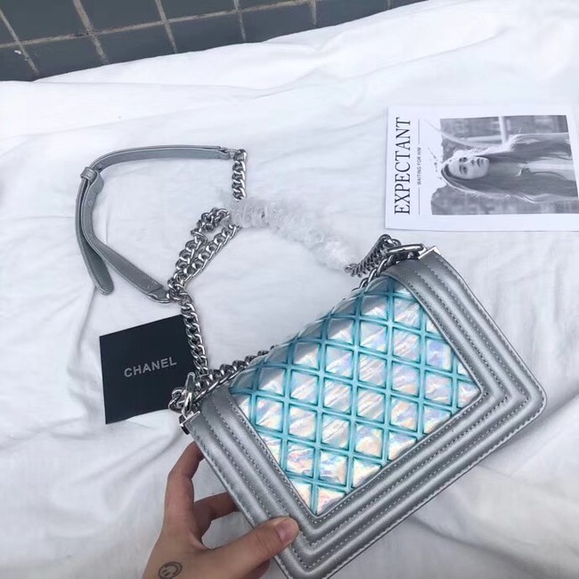 Chanel Small BOY CHANEL Handbag A67085 blue