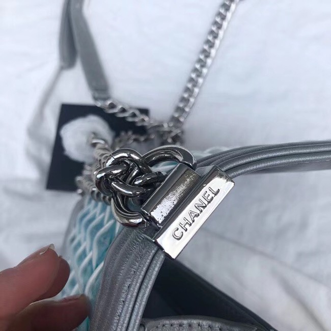 Chanel Small BOY CHANEL Handbag A67085 blue