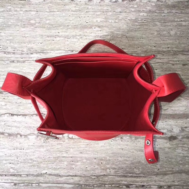 CELINE BIG BAG BUCKET IN SUPPLE GRAINED CALFSKIN 55428 red