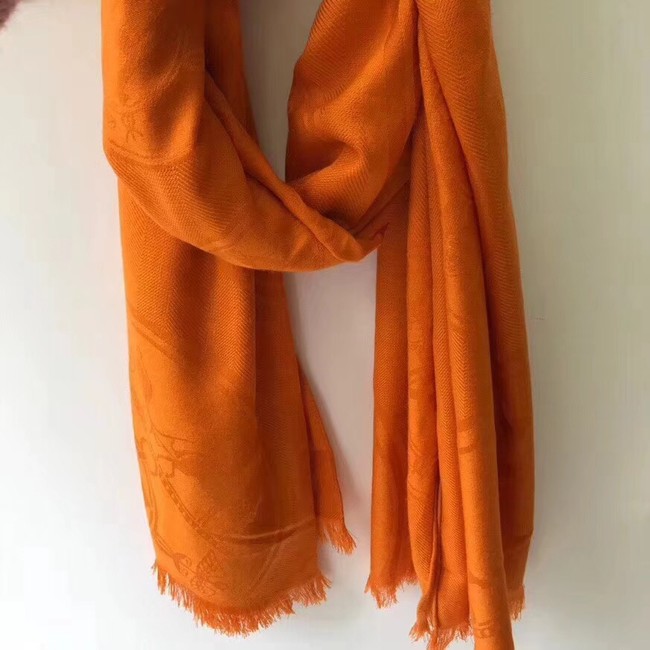 Hermes Silk scarf H919669 orange