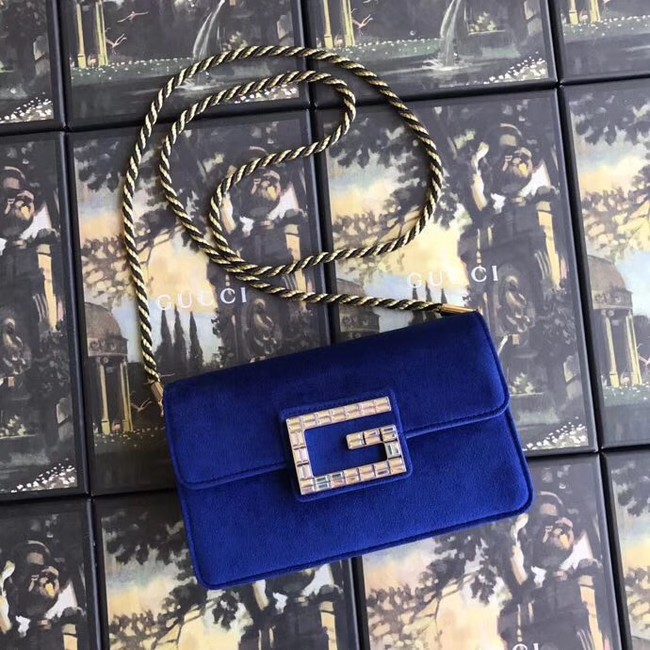 Gucci Shoulder bag with Square G 544242 Blue