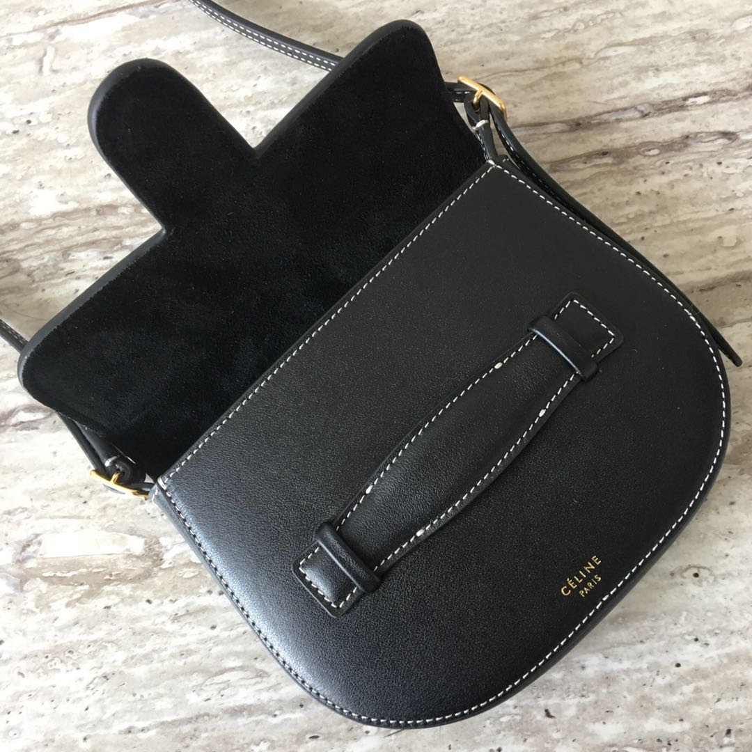 Celine Original Leather mini Shoulder Bag 3694 black