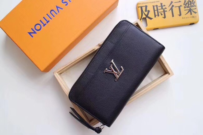 Louis Vuitton original ZIPPY LOCKME M62622 BLACK
