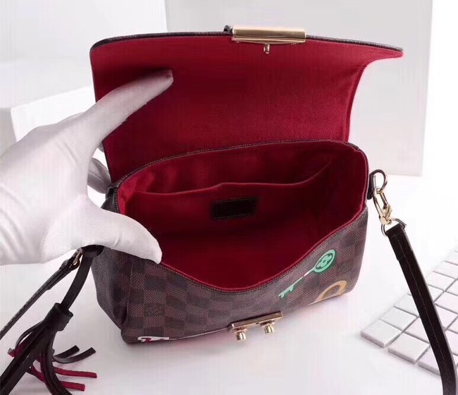 Louis Vuitton Damier Ebene Canvas CROISETTE N40055