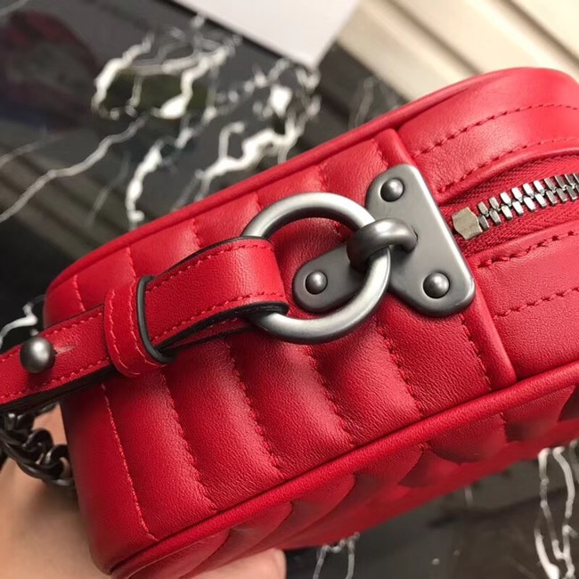 Prada Diagramme bag with crystals 1BH103 red