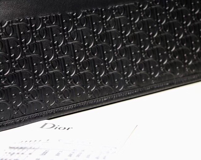 DIOR BOOK TOTE BAG IN MULTI-COLOURED CALFSKIN M1286 black