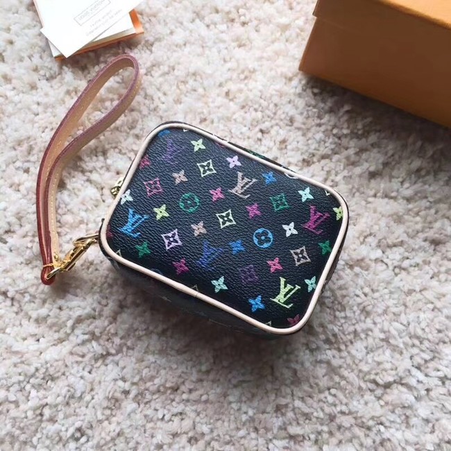 Louis Vuitton original Monogram Multicolor Canvas M58030 black