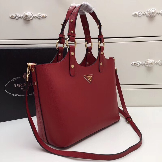 Prada Calf leather bag 2209 red