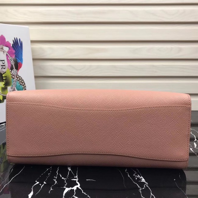 Prada Saffiano Leather Tote Large 1BA153 pink
