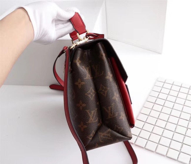 Louis Vuitton Monogram Canvas Pochette Metis Bag M54879 red