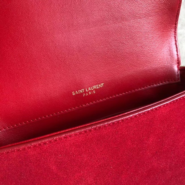 SAINT LAURENT Kate medium leather shoulder bag 539213 red