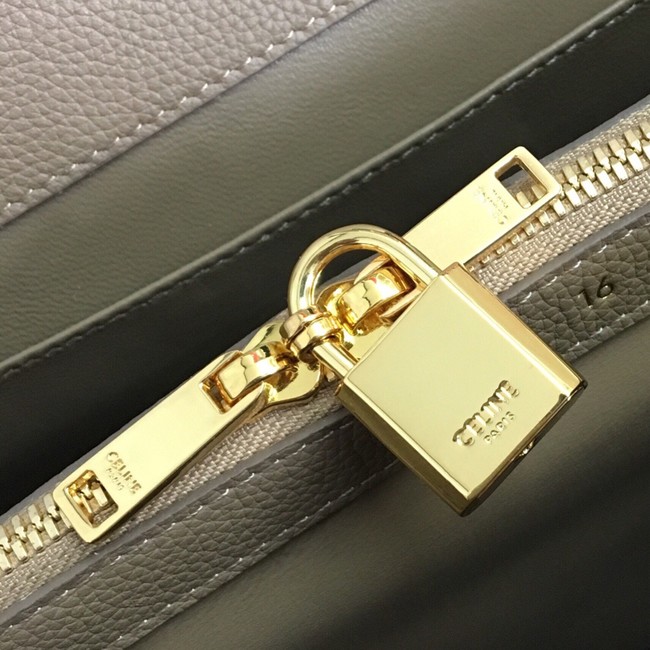 CELINE MEDIUM 16 BAG IN SATINATED CALFSKIN 187373 Khaki