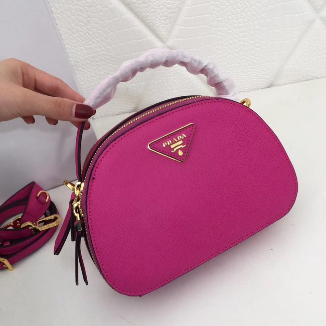 Prada Odette Saffiano leather bag 1BH123 rose