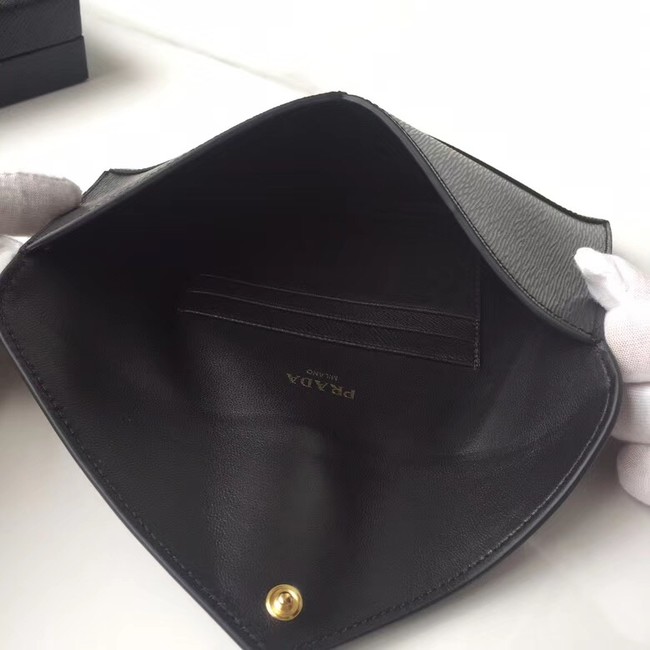 Prada Saffiano leather document holder 1MF175 black