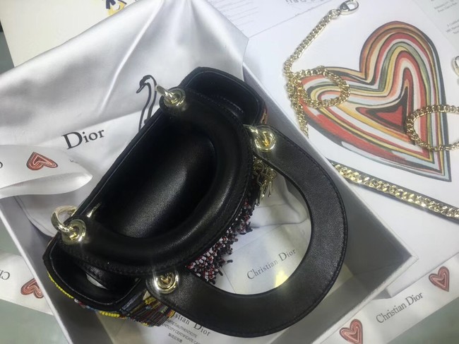 Dior GEBORDUURDE MINI LADY DIOR-TAS M912