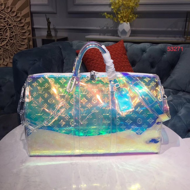 Louis Vuitton KEEPALL 50 Travel Bag with shoulder straps M53271