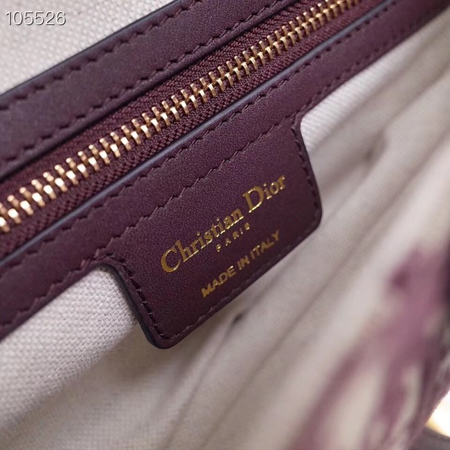 Dior SADDLE BAG CANVAS M0446 purplish 