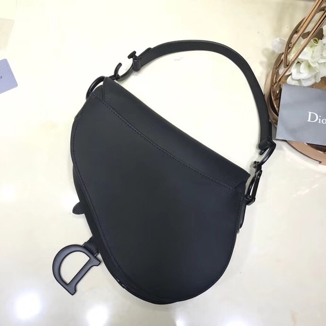 Dior SADDLE BAG IN RED CALFSKIN M0446CWGH BLACK