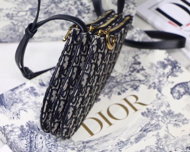 Dior CANVAS Shoulder Bag 83165 Royal Blue